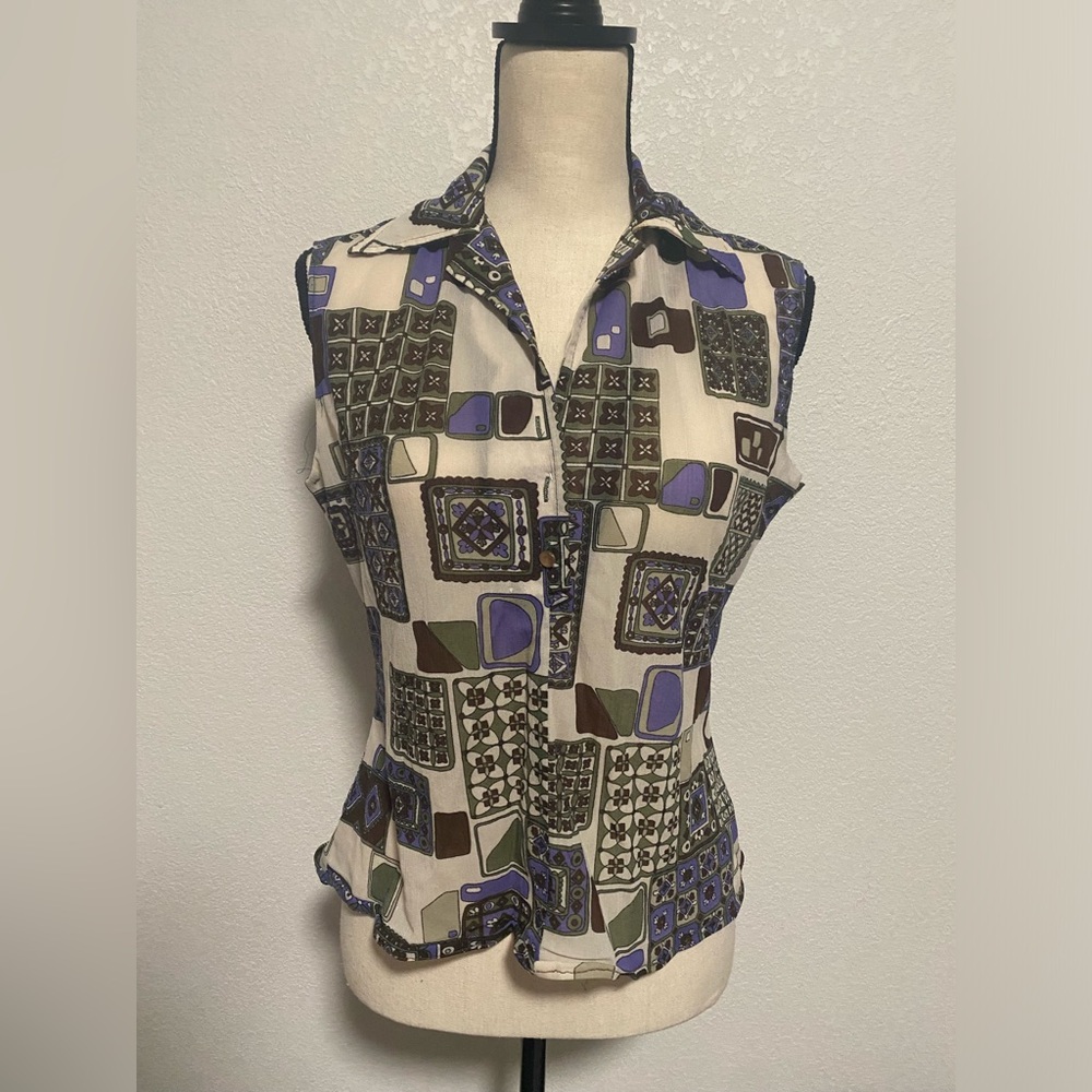 Miriam Susskin For Mel Naftal  Sheer Vtg Women Blouse